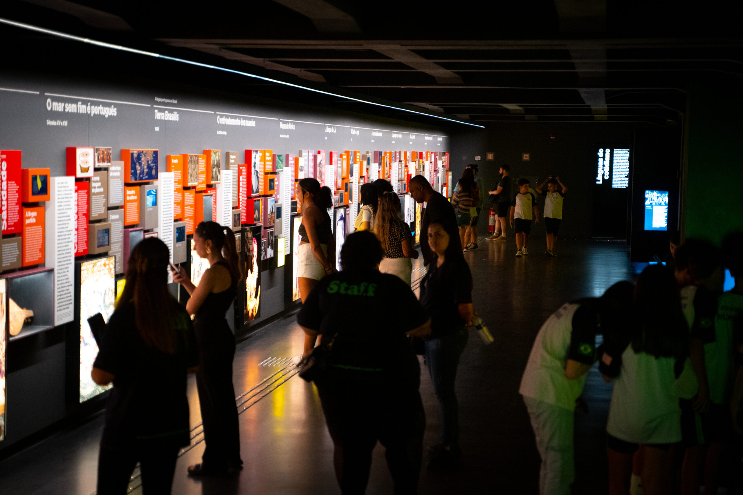 Exposição principal do Museu da Língua Portuguesa